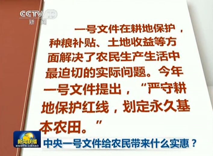 <strong>中央一号文件给农</strong>